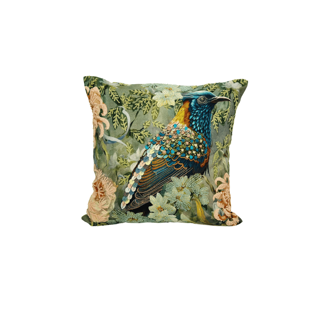 Rim Peacock Cushion
