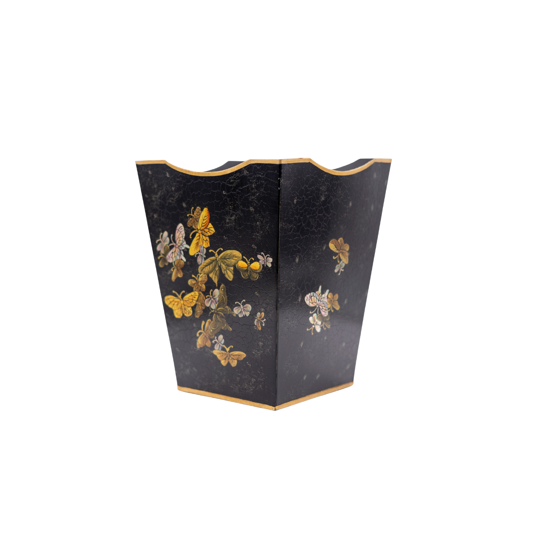 Butterfly Geometric Metal Bin