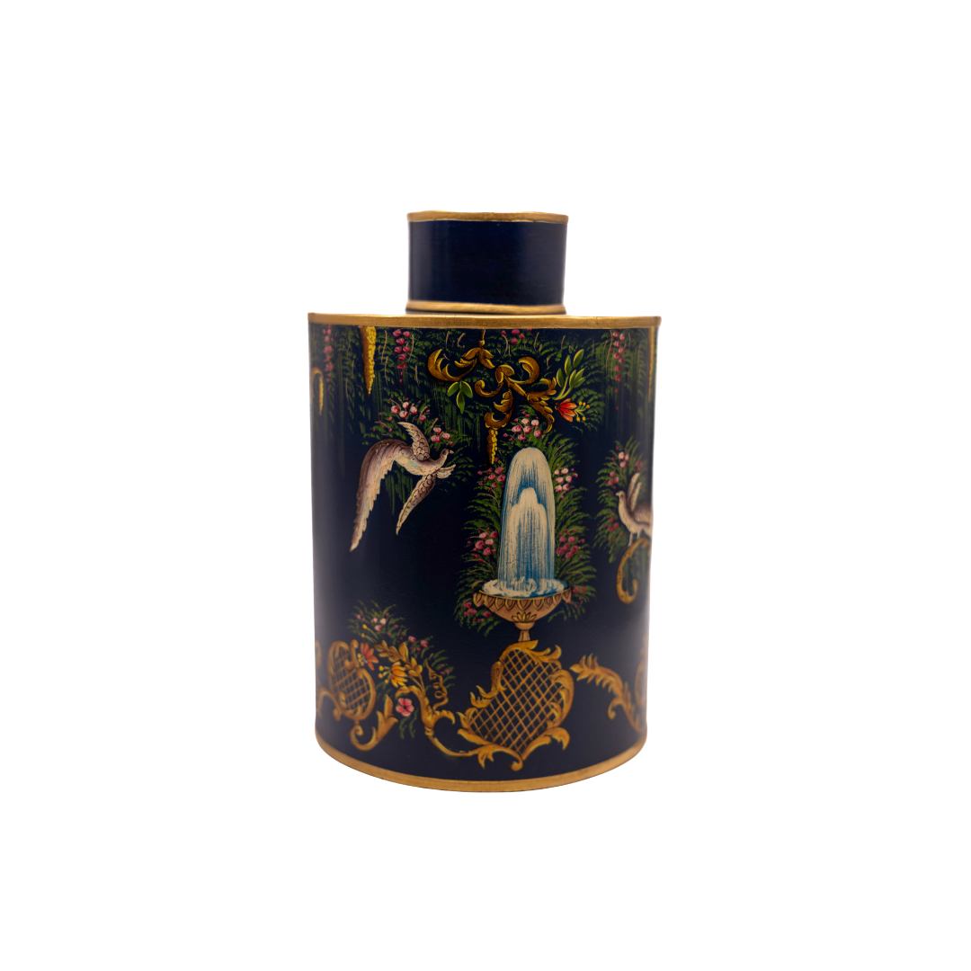 Paradise Meadow Geometric vase with lid