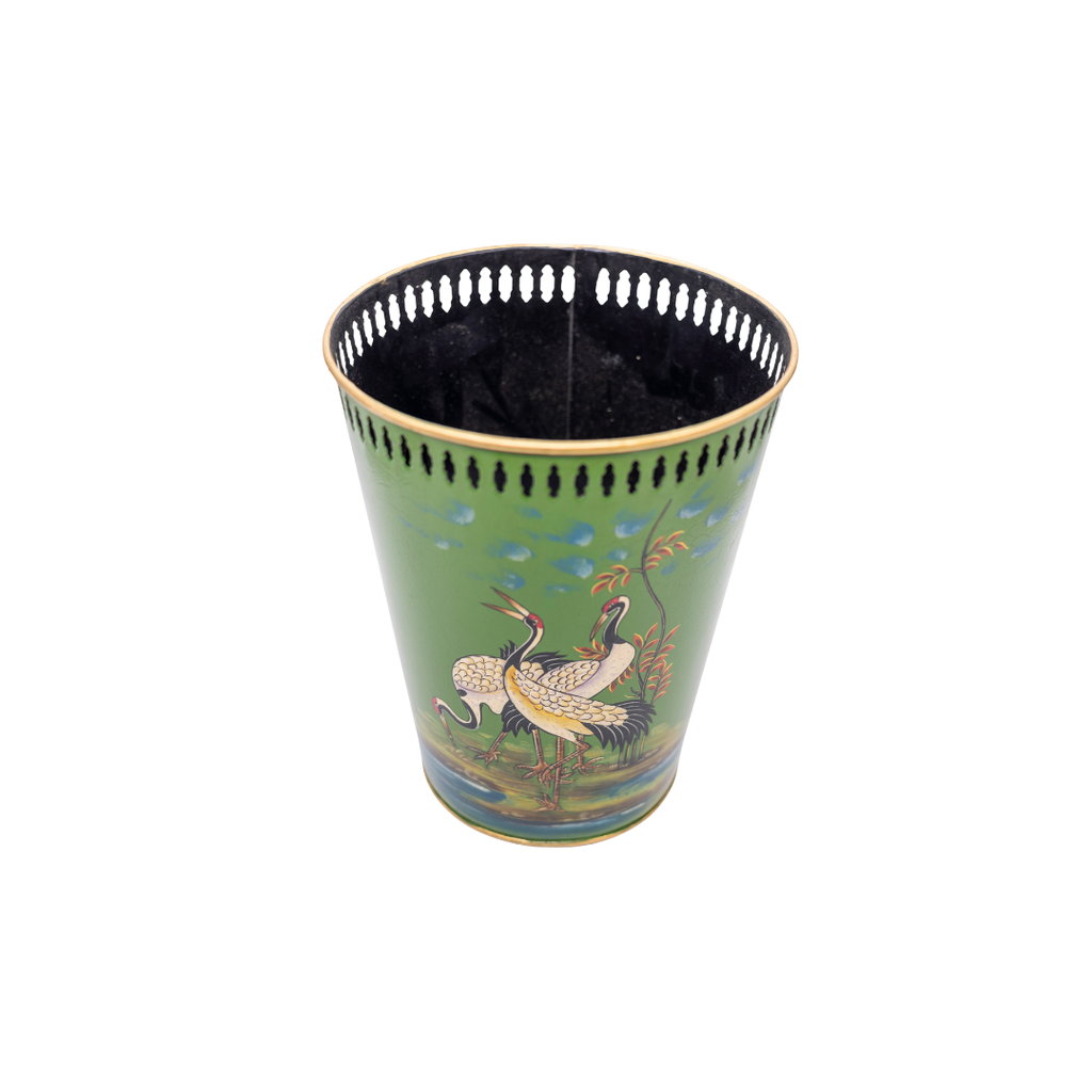 Crane Garden Metal Bin