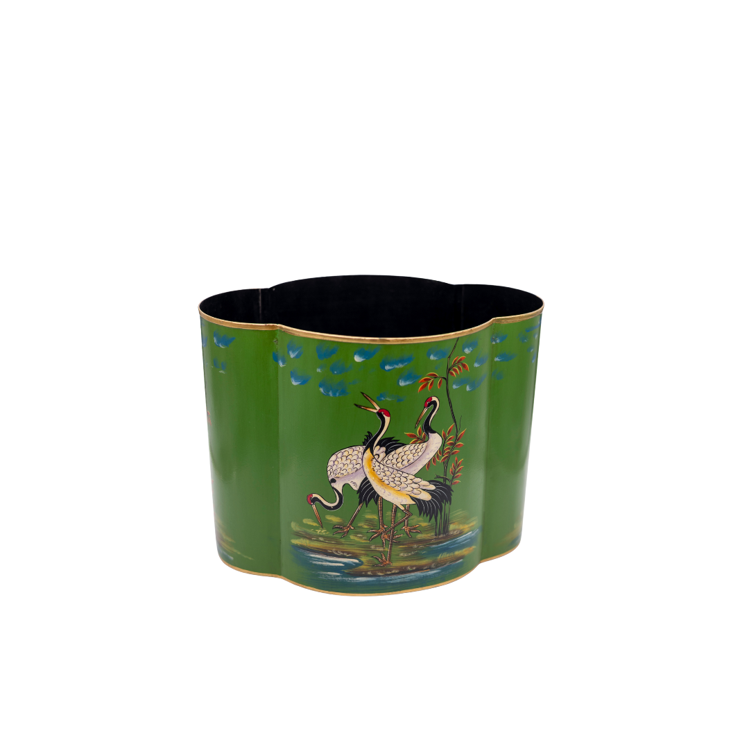 Crane Garden Wide Vase