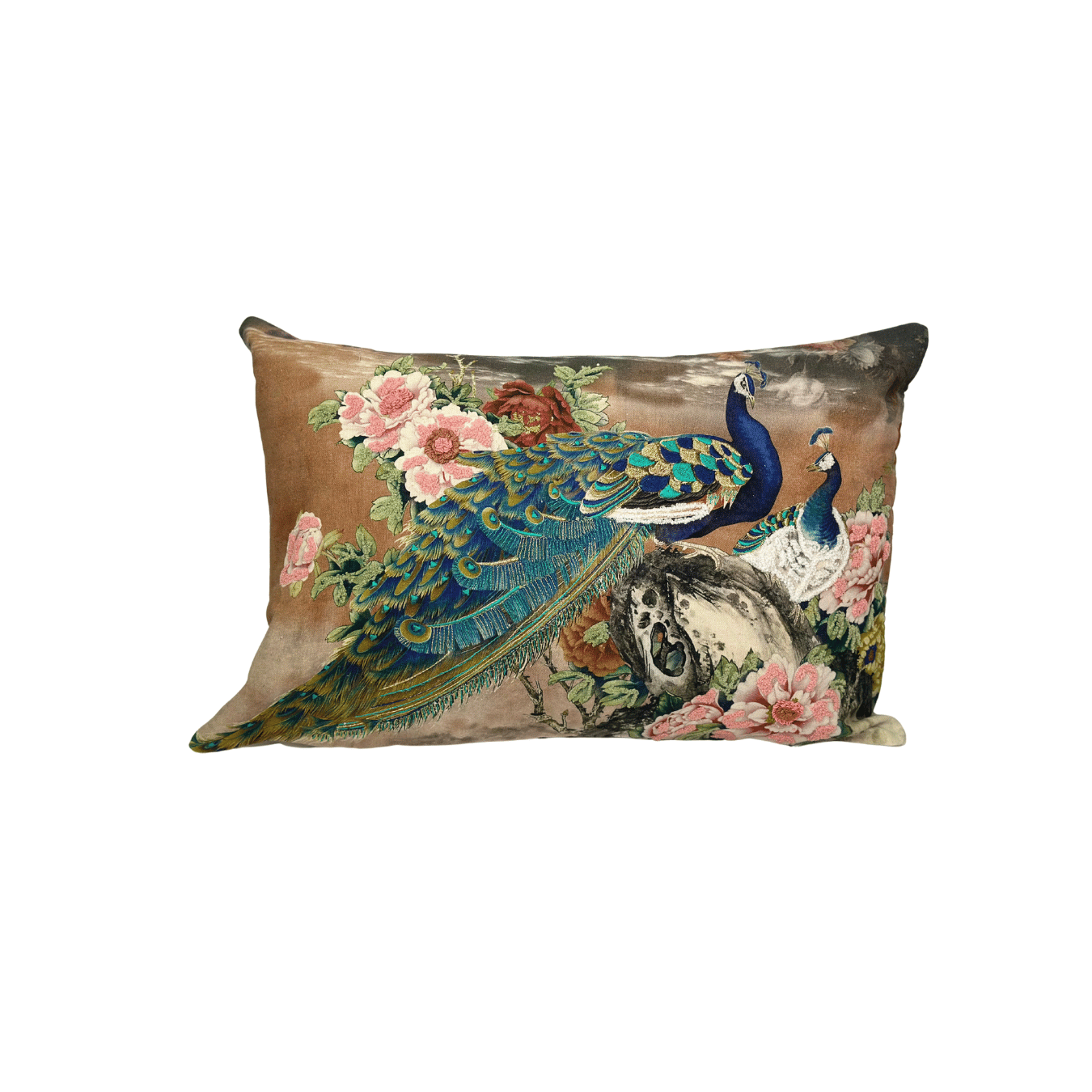 Rim Peacock Bloom Cushion