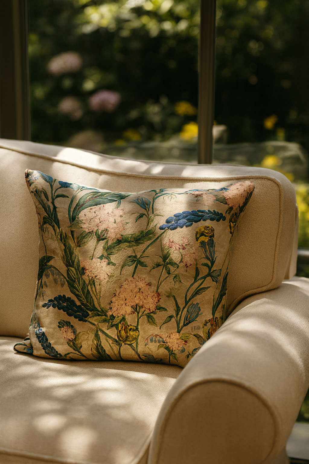 Rim Garden Bird Cushion