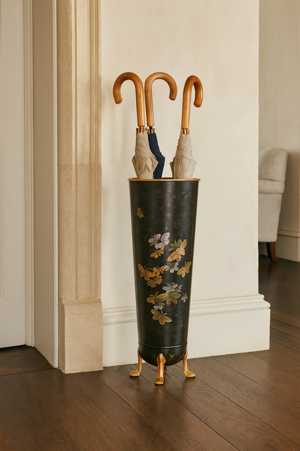 Butterfly Metal Umbrella Stand