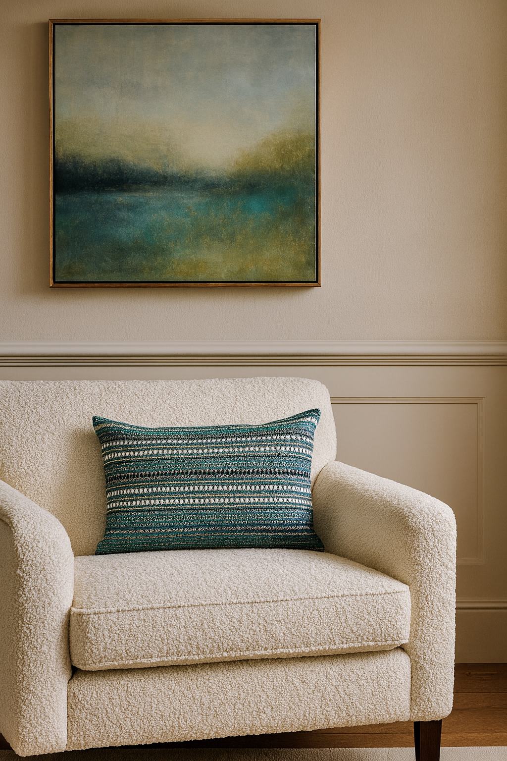 Tushar Silk Blue Pearl Cushion