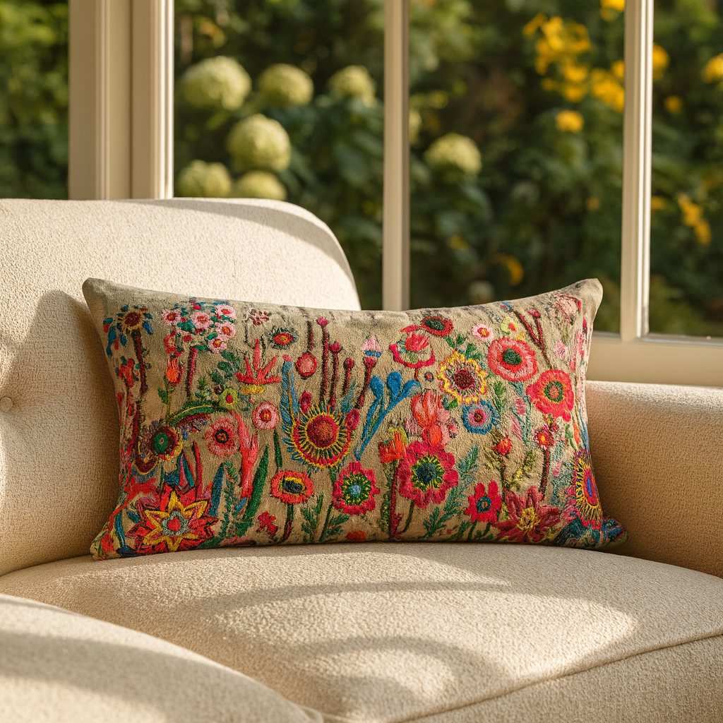 Rim Heritage Floral Cushion