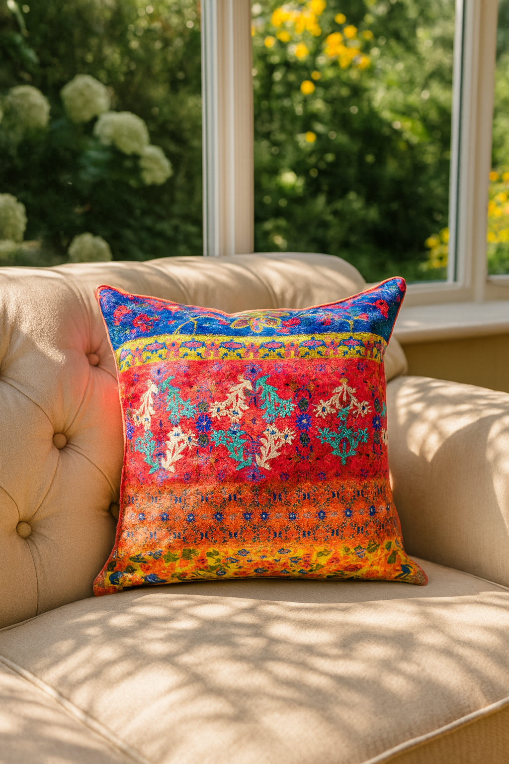 Rim Mandala Garden Cushion