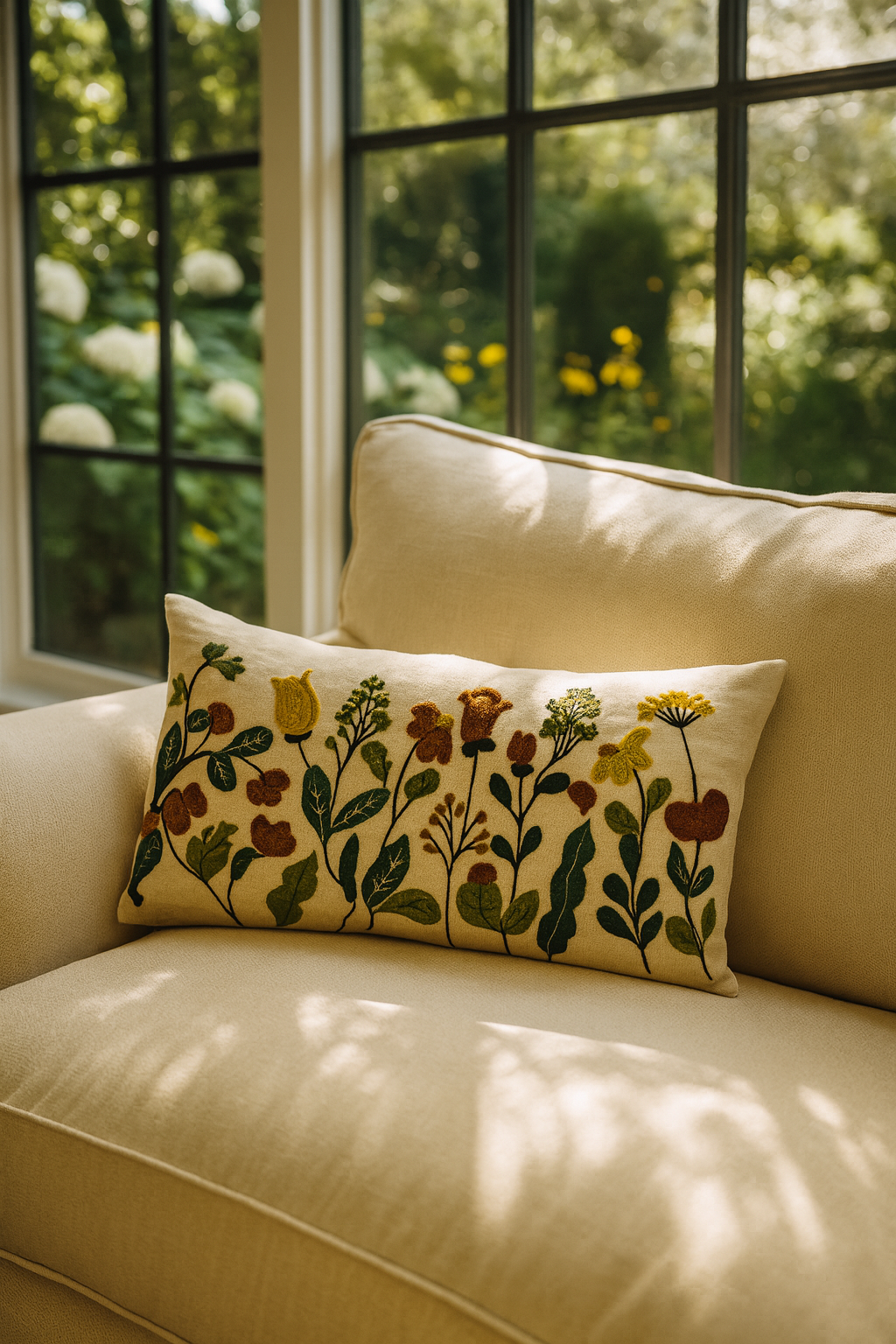 Ivarp Long Floral Cushion
