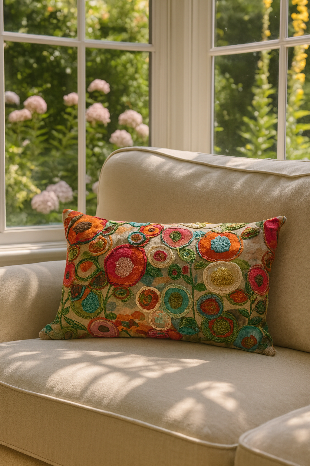 Rim Blossom Cushion