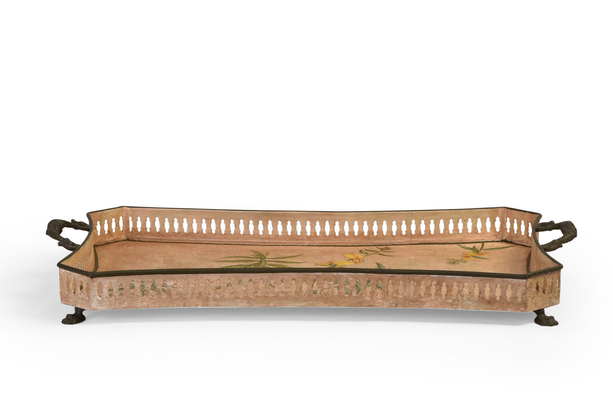 Golden Bamboo Large Rectangular Tray