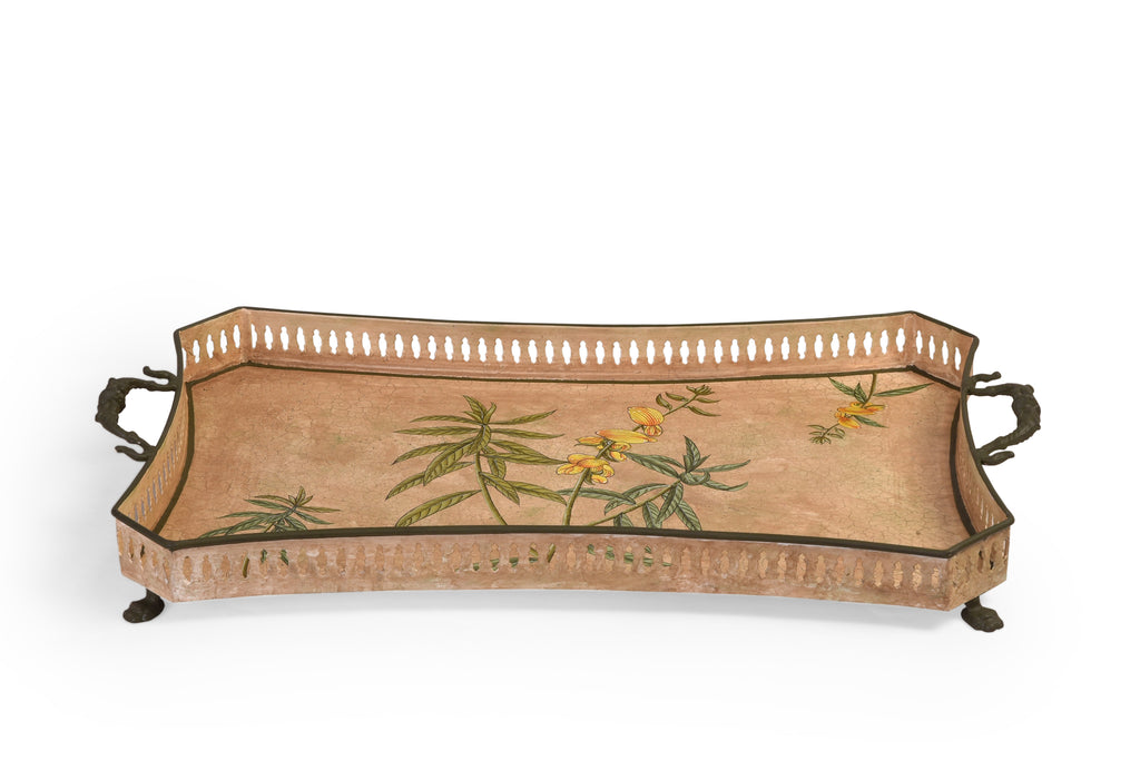 Golden Bamboo Large Rectangular Tray