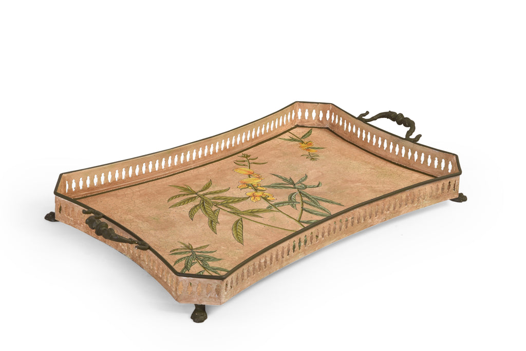 Golden Bamboo Large Rectangular Tray