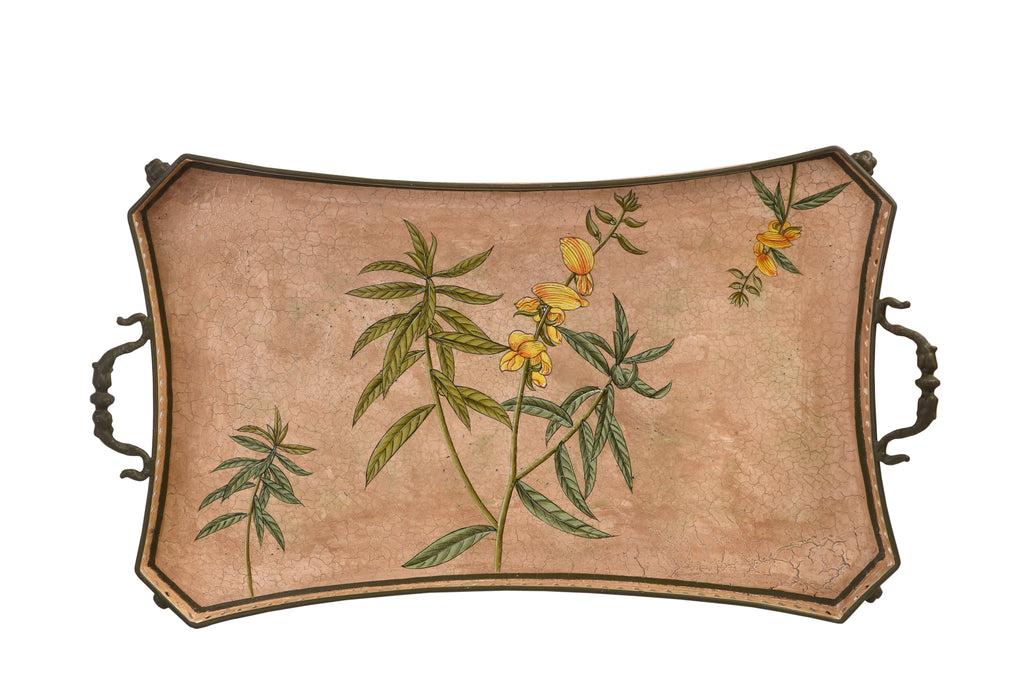 Golden Bamboo Large Rectangular Tray