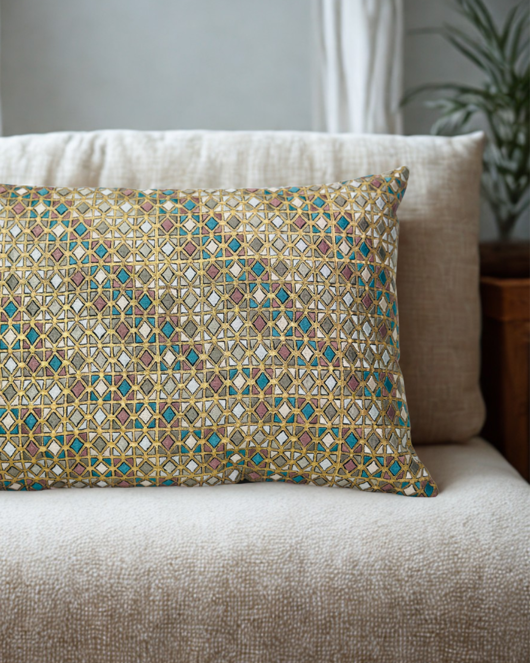 Tushar Silk Tonk Cushion