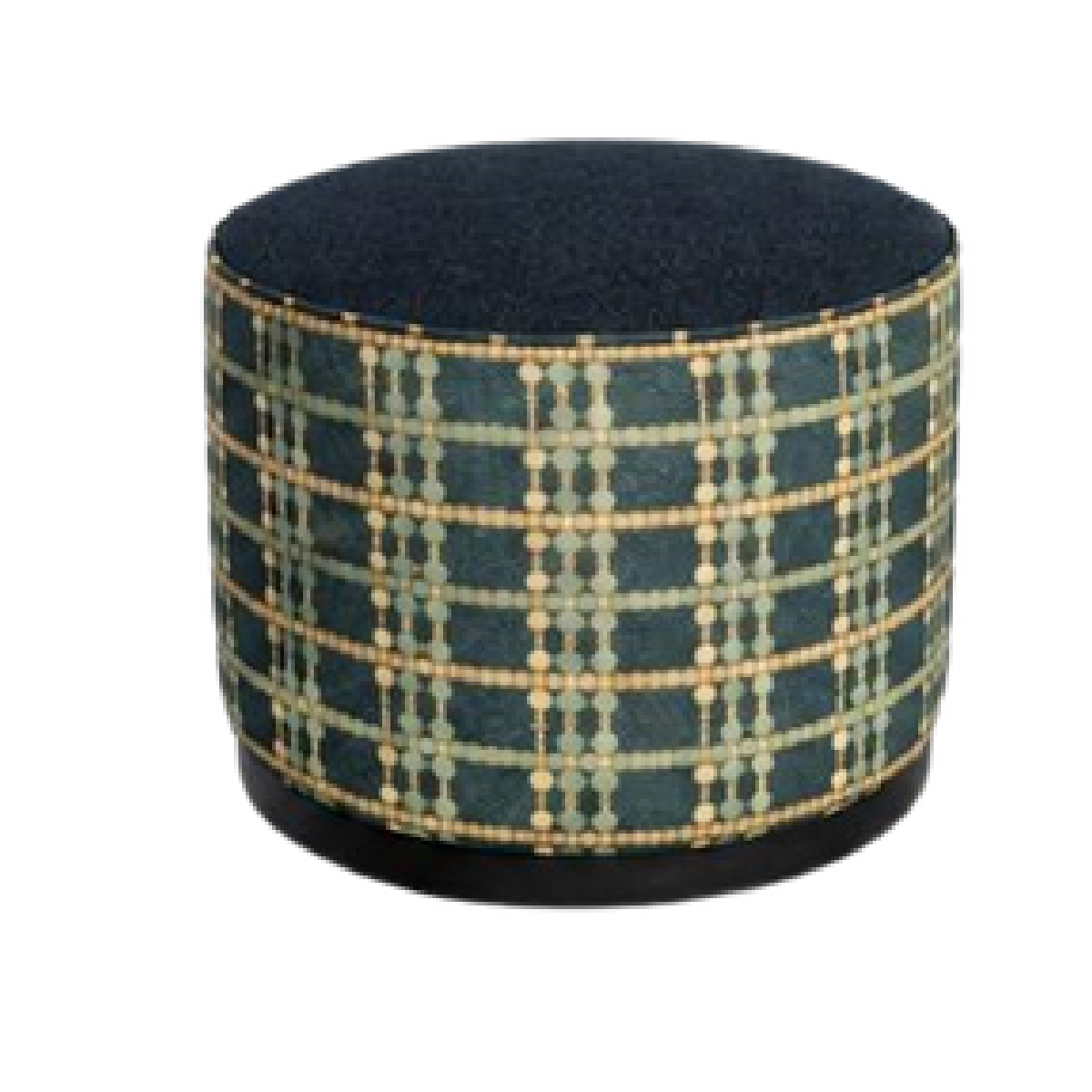 Indigo Ottoman on a white background