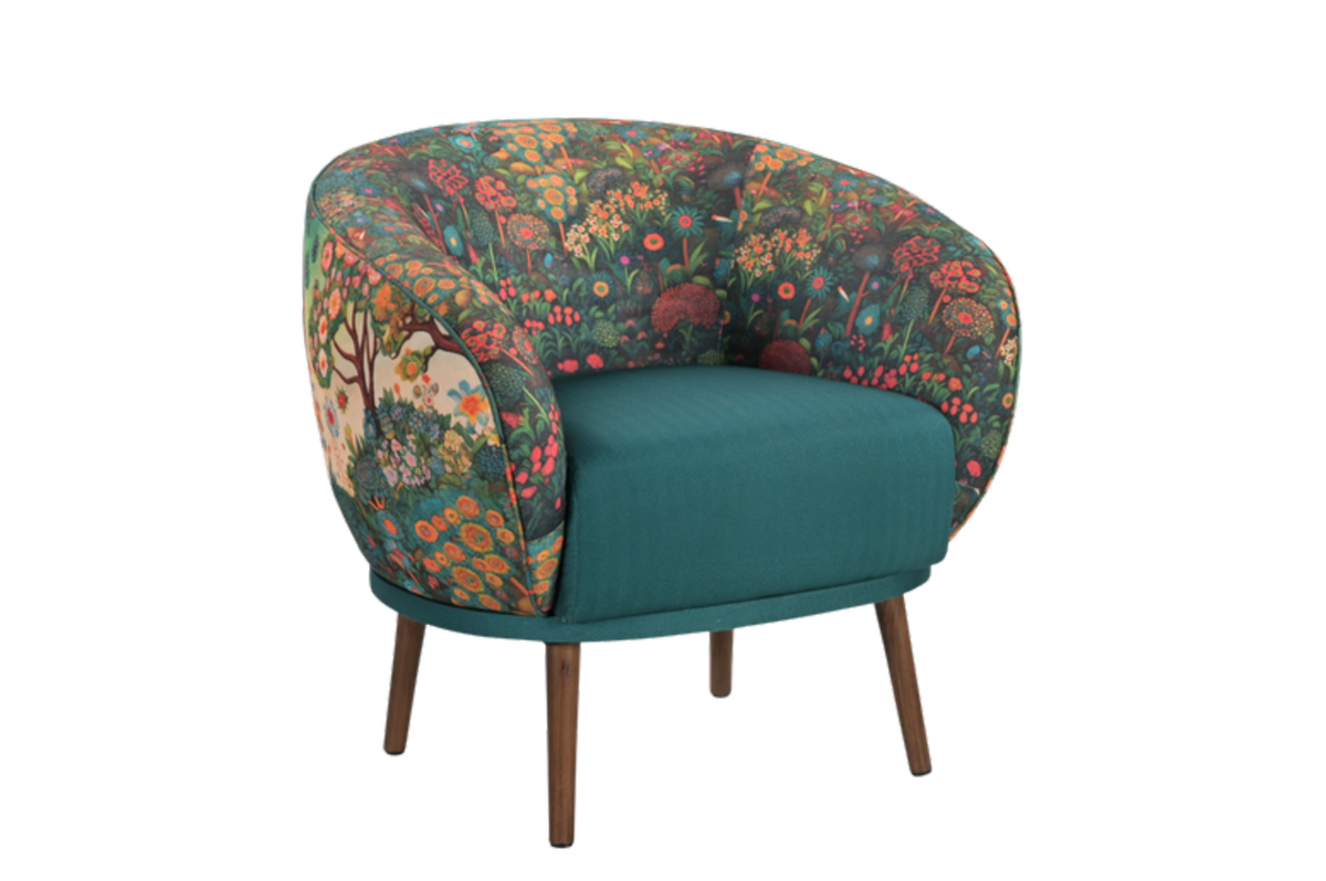 Secret Garden Accent Chair on a white background