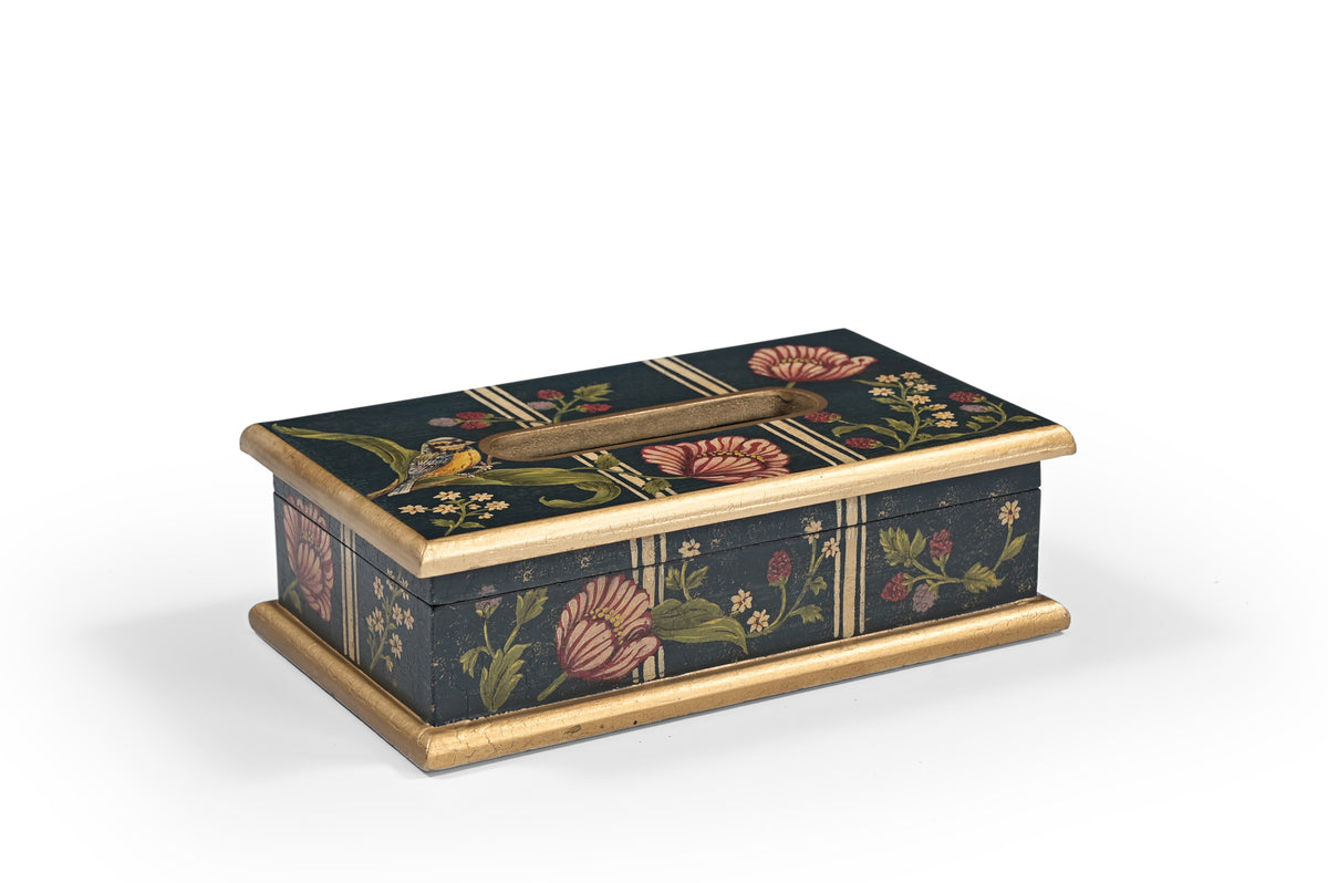 Blue Bird Rectangular Tissue Box