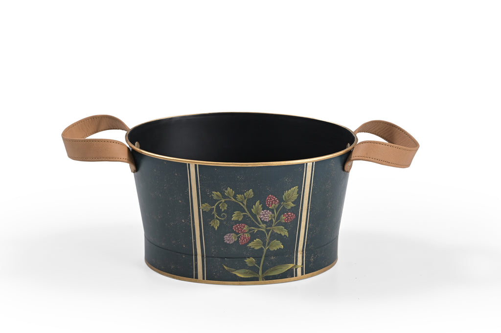 Blue Bird Wine Chiller With Leather Handle