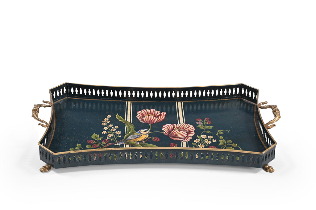Blue Bird Large Rectangular Tray