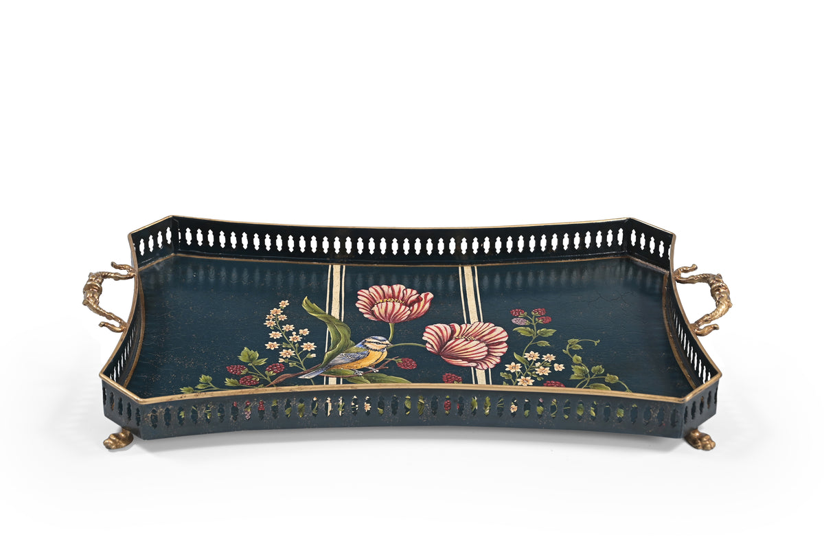 Blue Bird Large Rectangular Tray