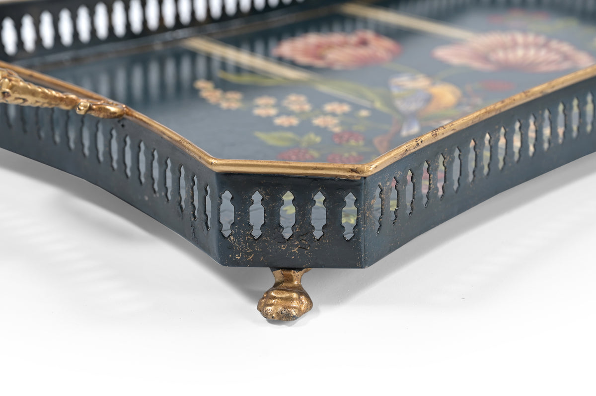 Blue Bird Large Rectangular Tray