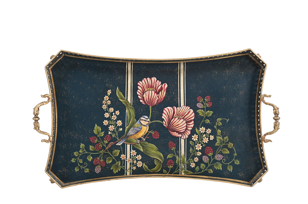 Blue Bird Large Rectangular Tray