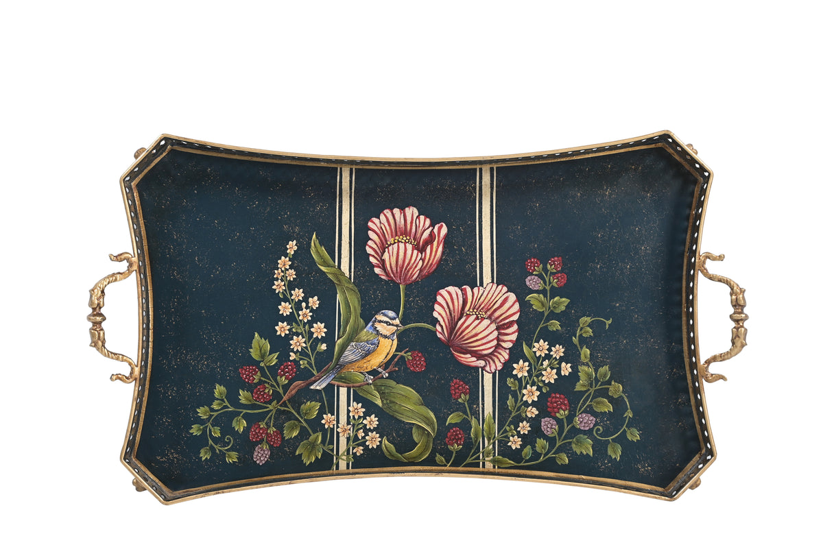 Blue Bird Large Rectangular Tray