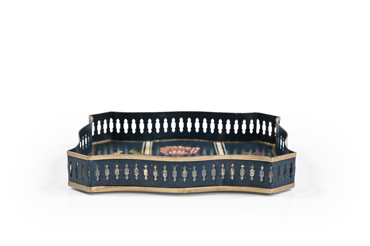Blue Bird Large Rectangular Tray