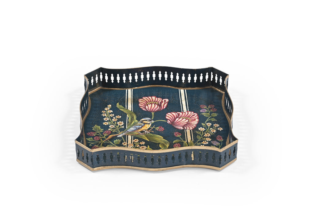 Blue Bird Square Tray