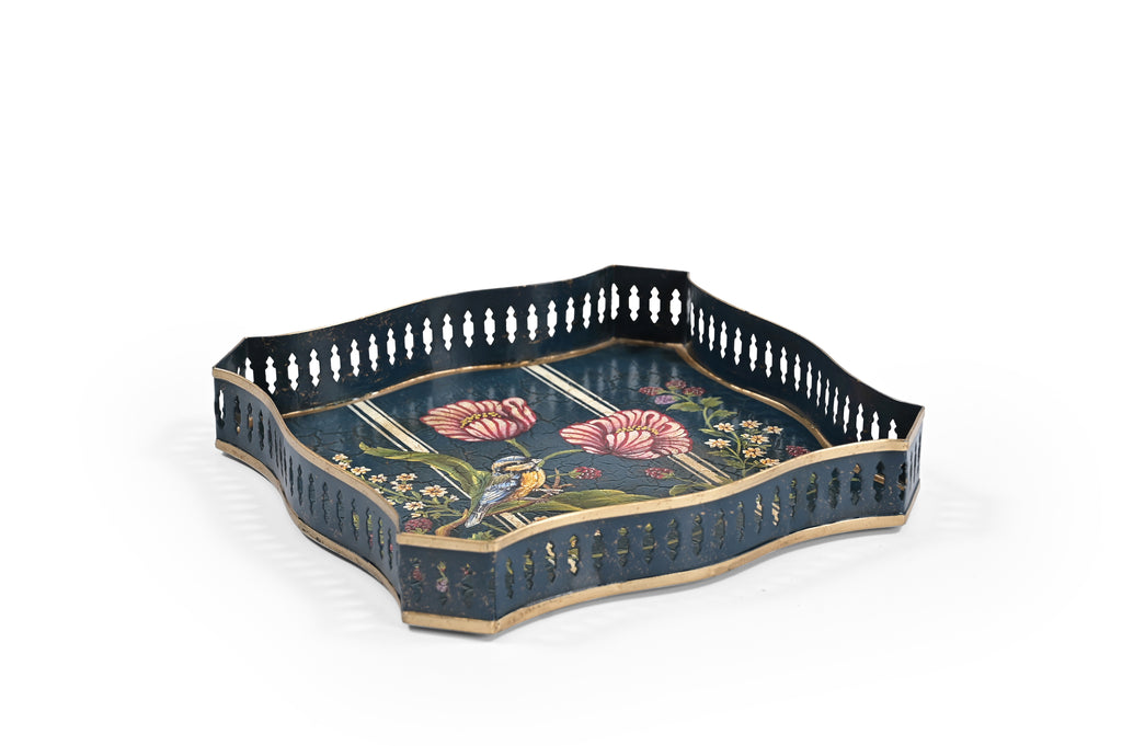 Blue Bird Square Tray