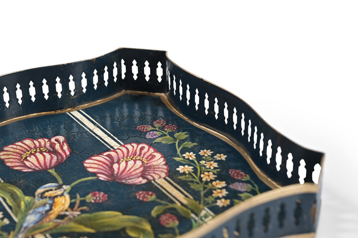 Blue Bird Square Tray