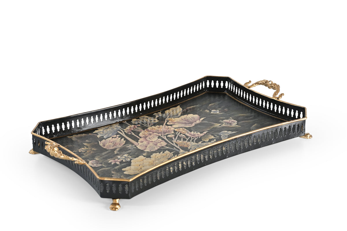 Velvet Bloom Large Rectangular Tray