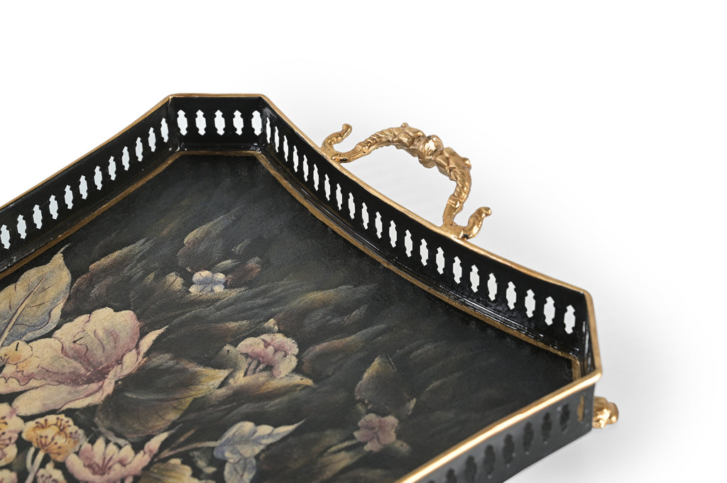 Velvet Bloom Large Rectangular Tray