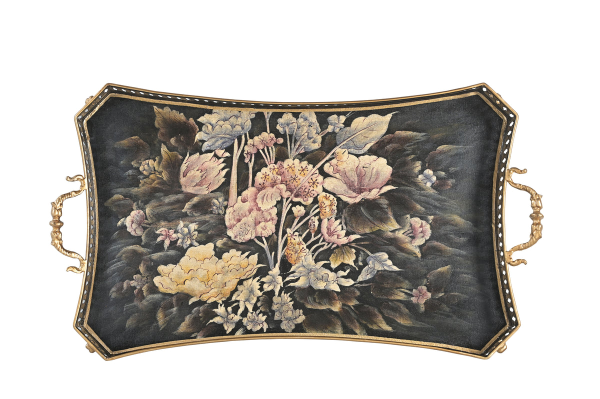 Velvet Bloom Large Rectangular Tray