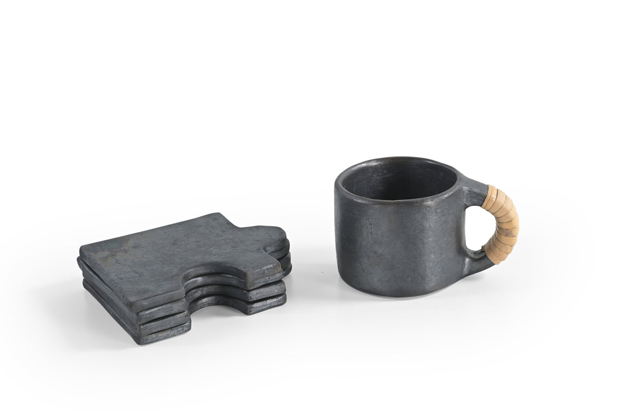 Longpi Pottery Coaster Set