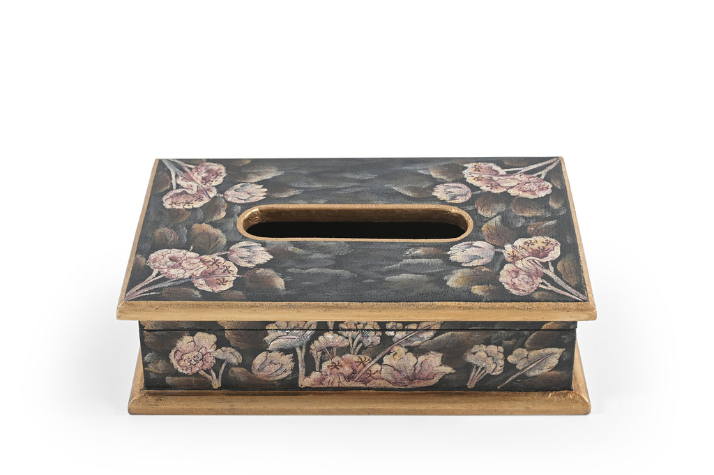 Velvet Bloom Rectangular Tissue Box