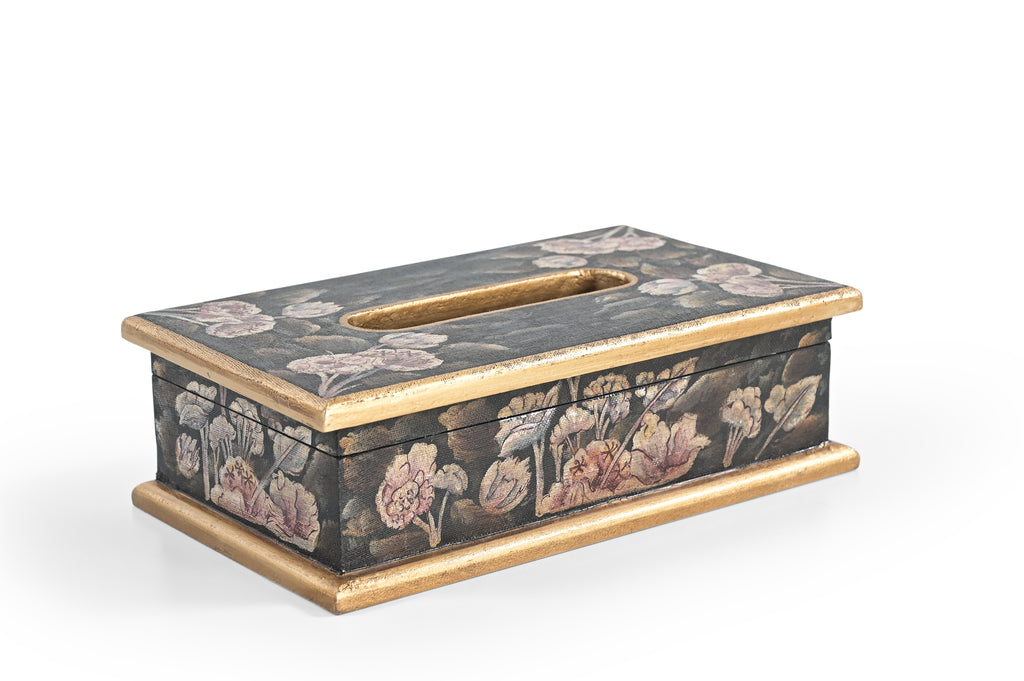 Velvet Bloom Rectangular Tissue Box