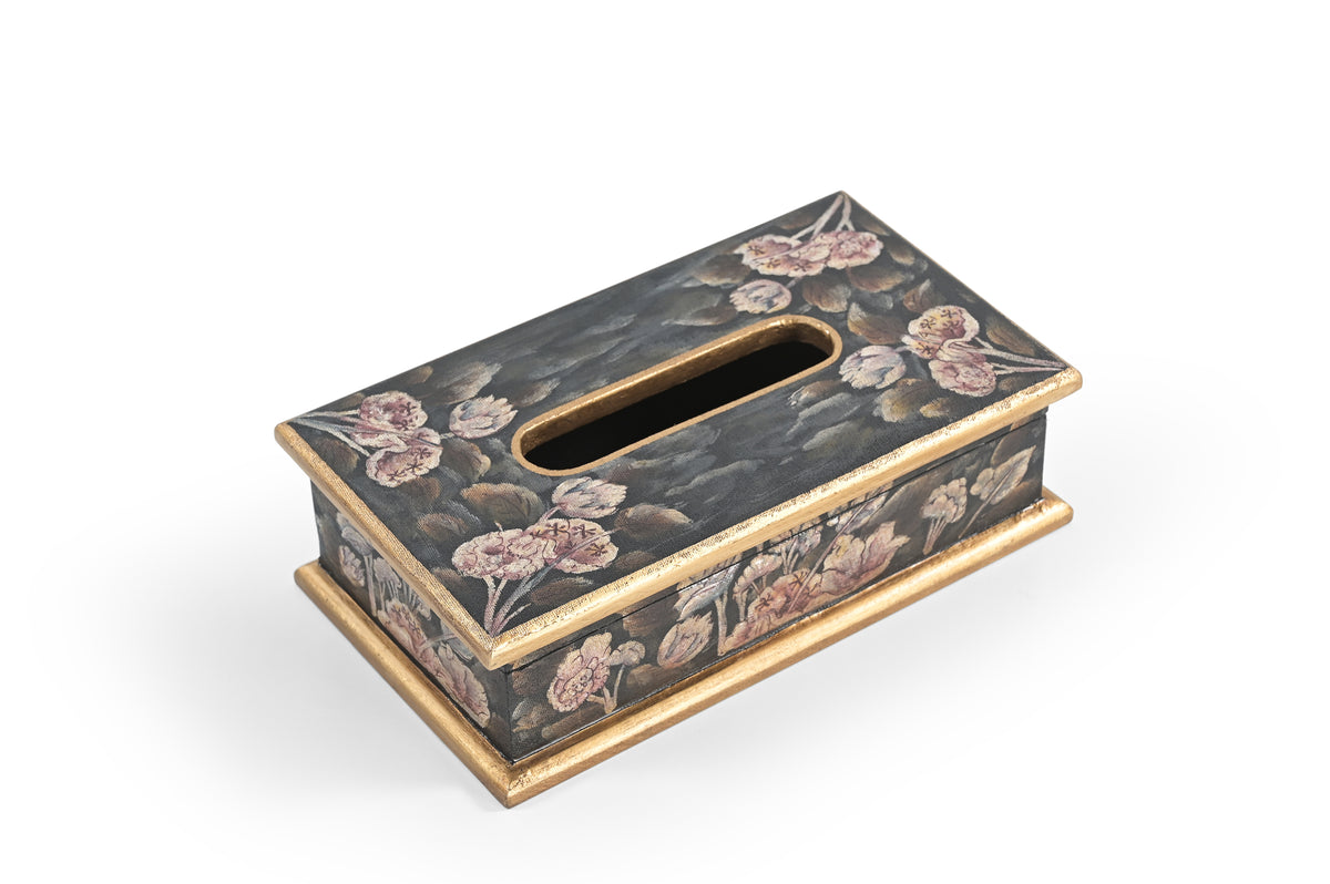 Velvet Bloom Rectangular Tissue Box