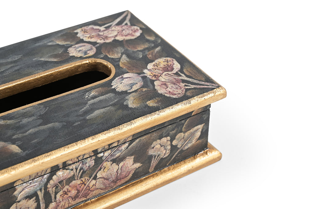 Velvet Bloom Rectangular Tissue Box