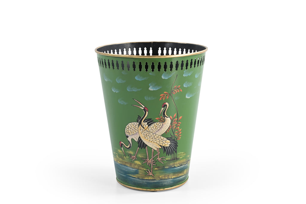 Crane Garden Metal Bin