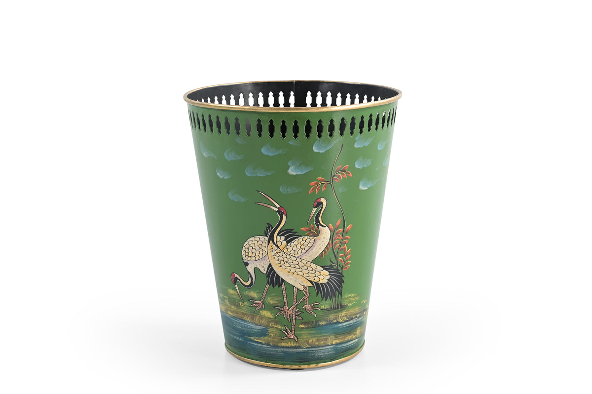 Crane Garden Metal Bin