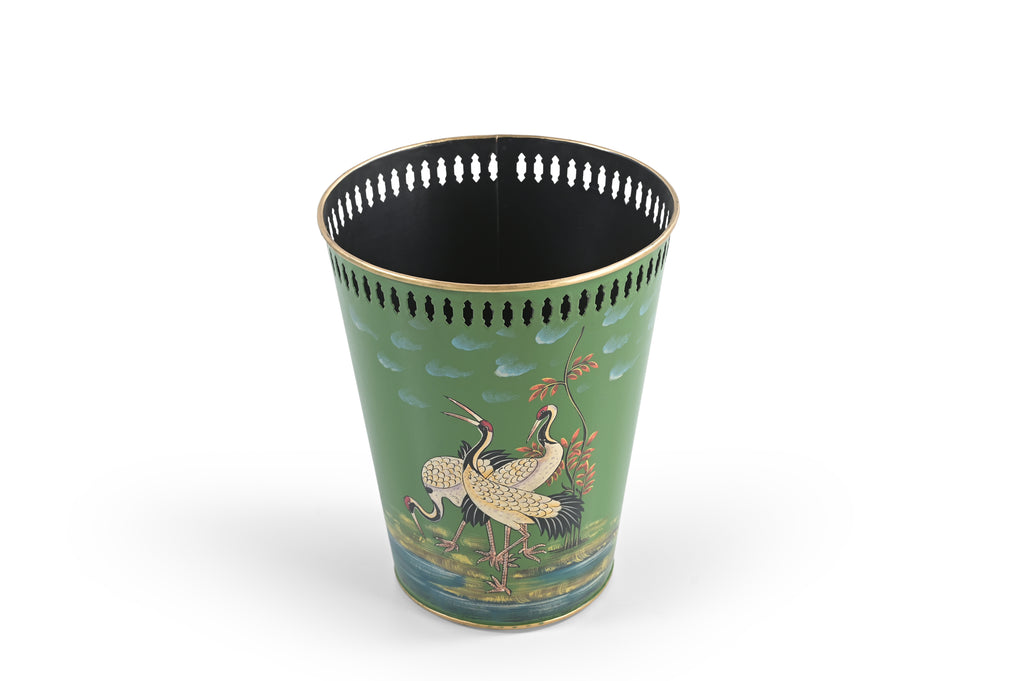 Crane Garden Metal Bin