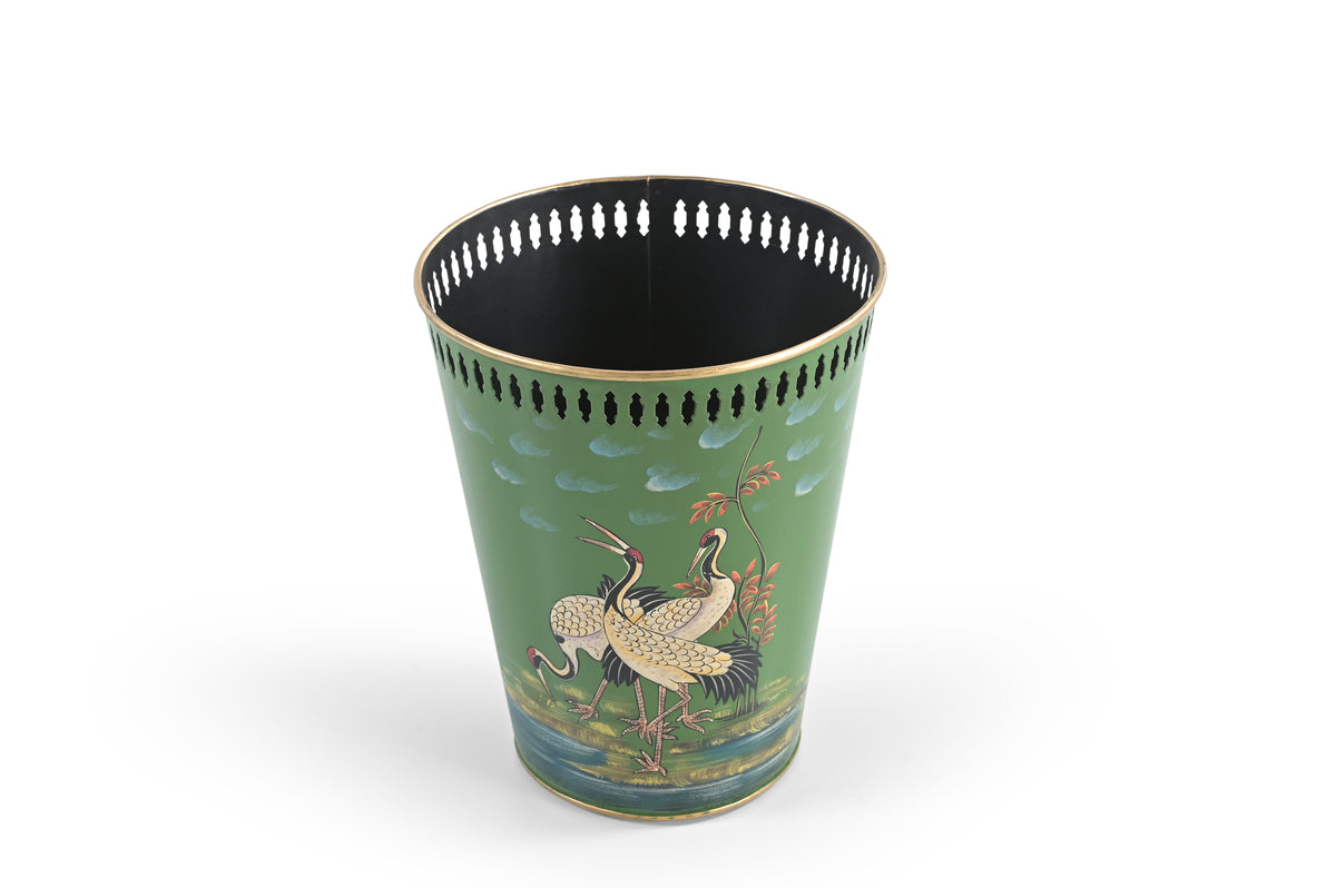 Crane Garden Metal Bin