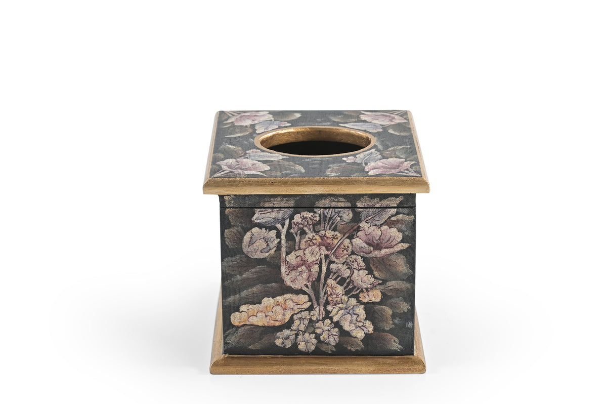 Velvet Bloom Square Tissue Box