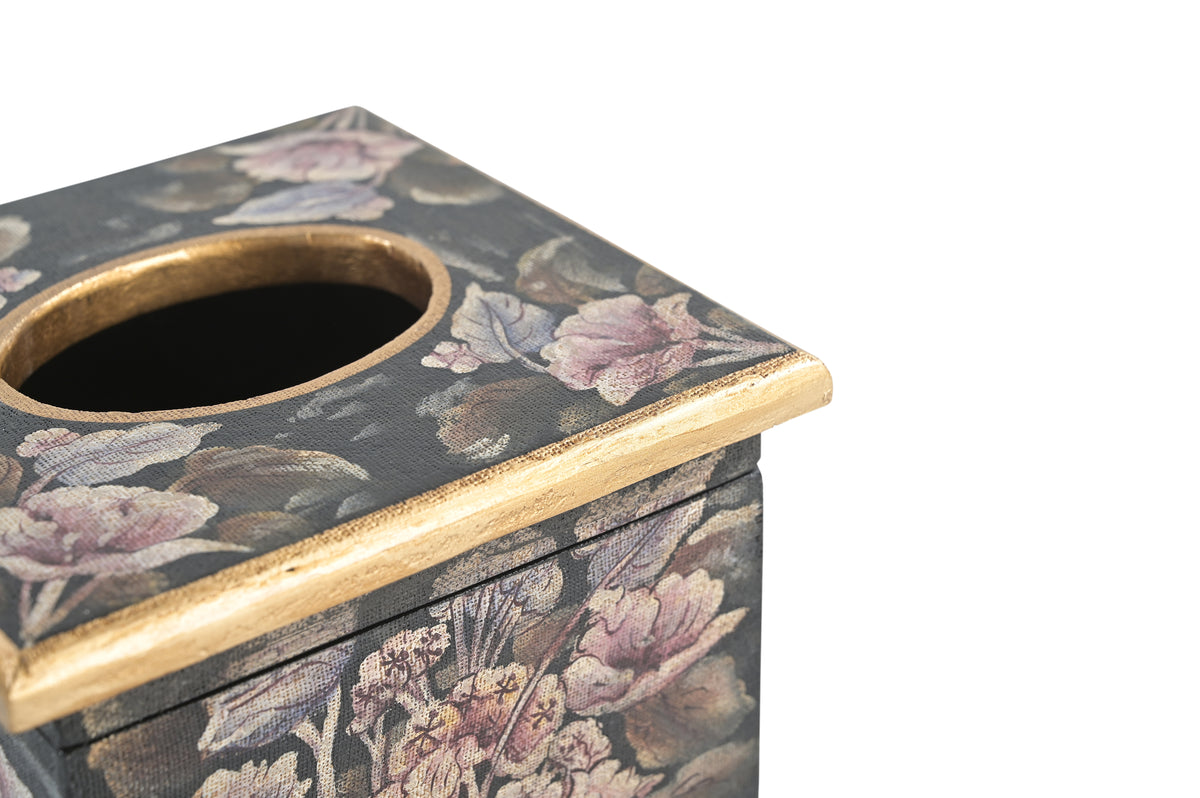 Velvet Bloom Square Tissue Box
