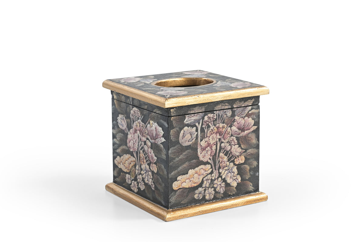 Velvet Bloom Square Tissue Box