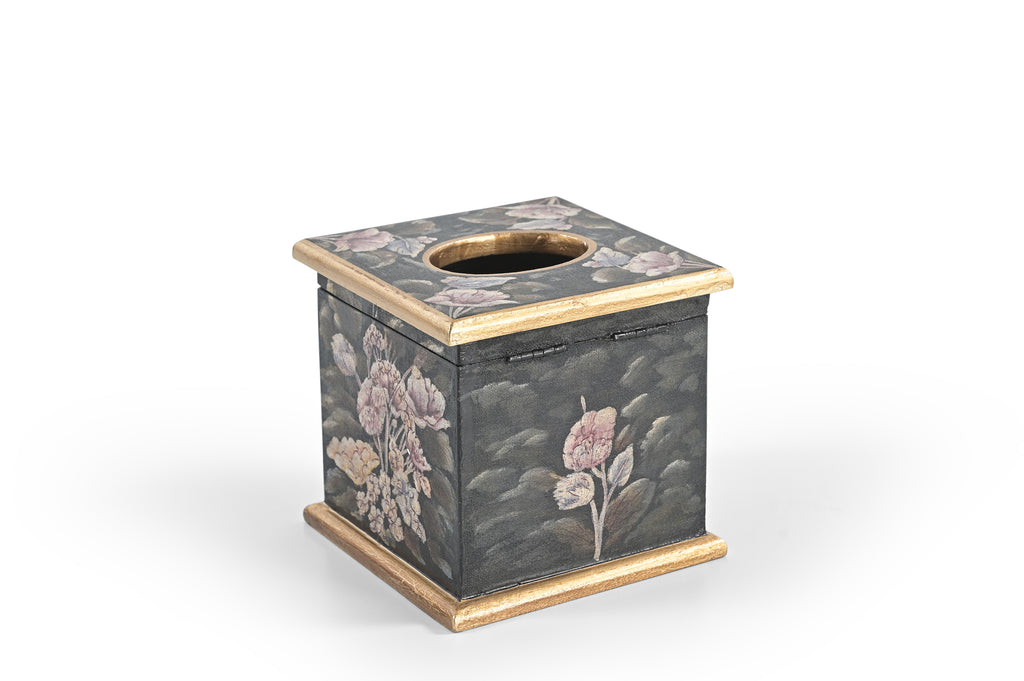 Velvet Bloom Square Tissue Box