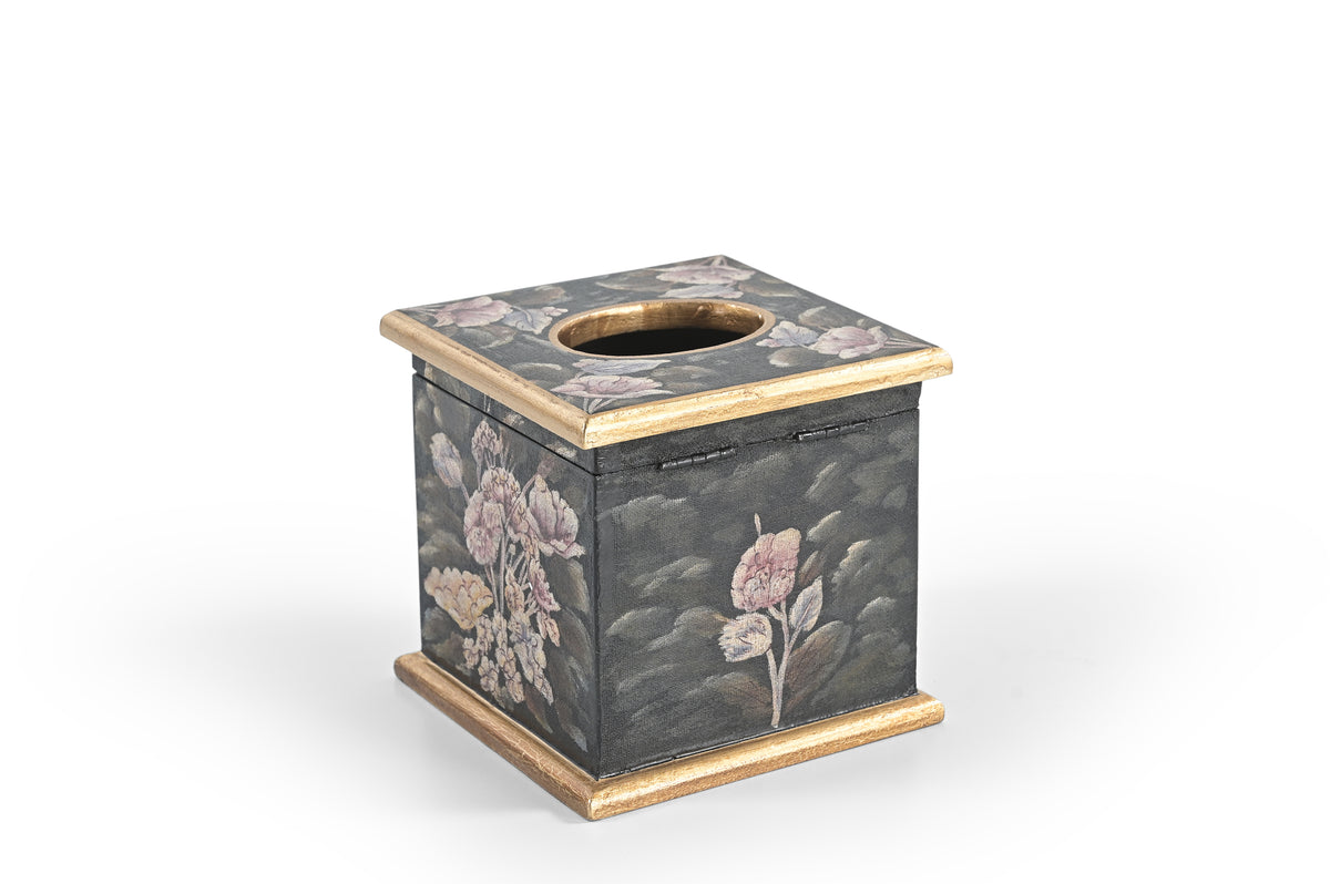Velvet Bloom Square Tissue Box