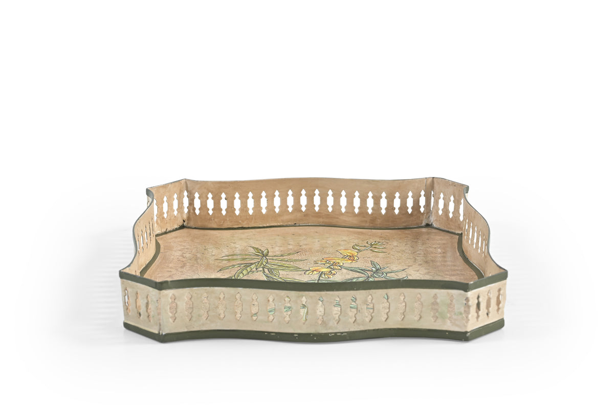 Golden Bamboo Square Tray