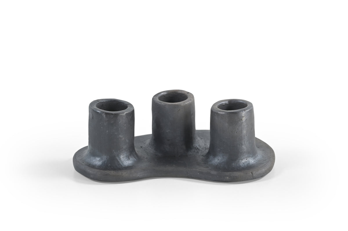 Longpi Pottery Candle Holder